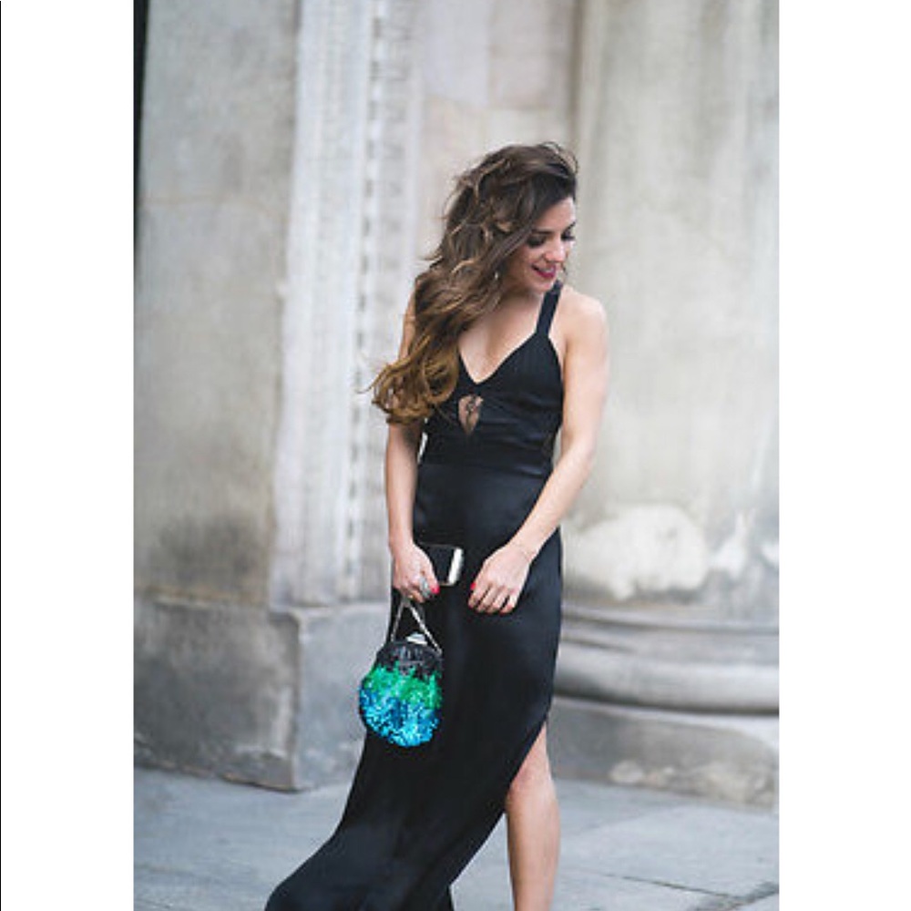 NWT Zara Black Lace Inset Camisole Maxi Dr… - Picture 3 of 8